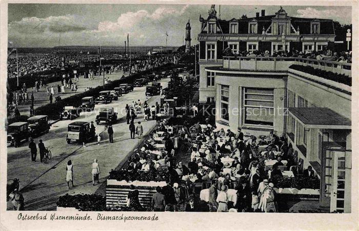 WARNEMueNDE Ostseebad Rostock Bismarckpromenade