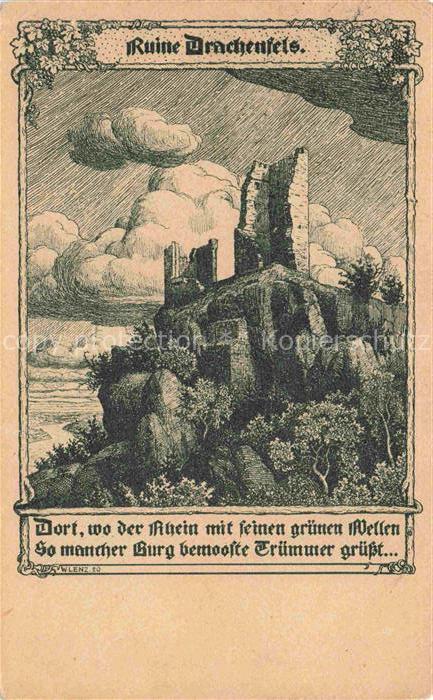 Koenigswinter Rhein Ruine Drachenfels