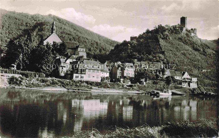 Beilstein Mosel Rheinland-Pfalz Panorama mit Burgruine