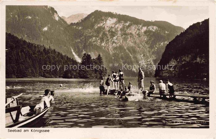 Koenigssee-Muehlleiten Schoenau Berchtesgaden Seebad Panorama