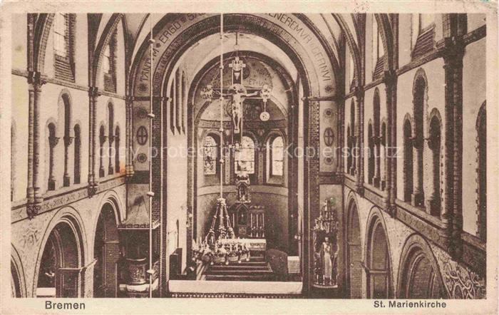 BREMEN  CITY St Marienkirche Inneres