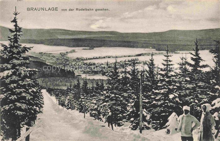 Braunlage Harz Blick von der Rodelbahn