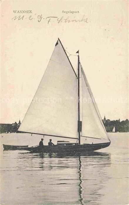 Wannsee STEGLITZ-ZEHLENDORF BERLIN Segelboot