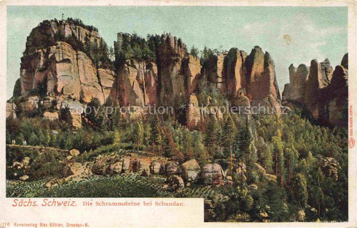 Bad Schandau Saechsische Schweiz-Osterzgebirge Die Schrammsteine