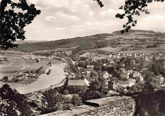 Vlotho Weser Herford NRW Blick vom Amthausberg ins Werratal