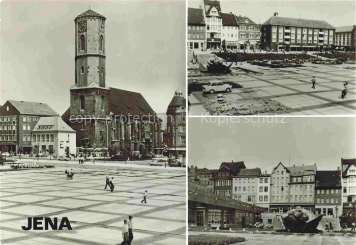 GERA  Thueringen Platz der Kosmonauten Stadtkirche