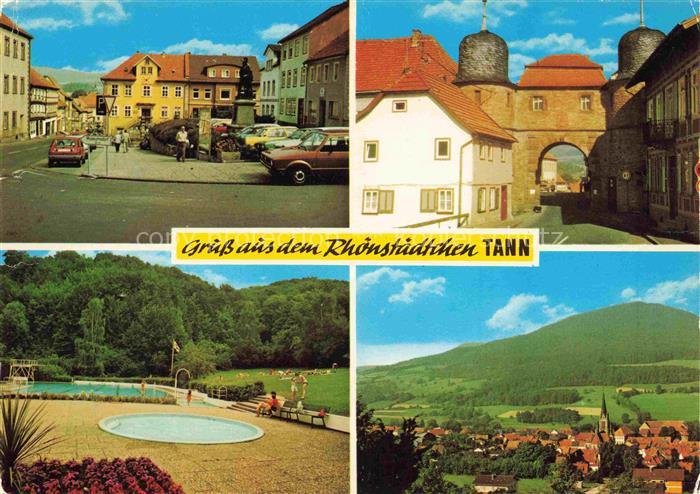 Tann Rhoen Fulda Hessen Ortspartien Stadttor Park Schwimmbad