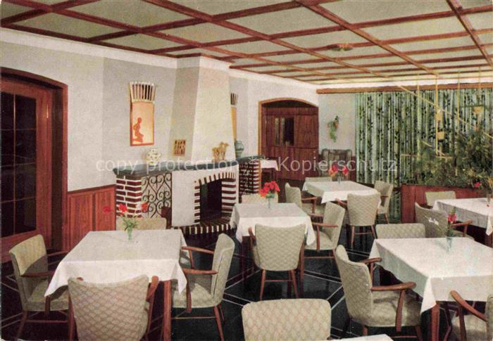 BAD MERGENTHEIM Kuranstalt Haus in der Sonne Gastraum