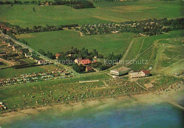 Burhave Nordseebad Niedersachsen Fliegeraufnahme