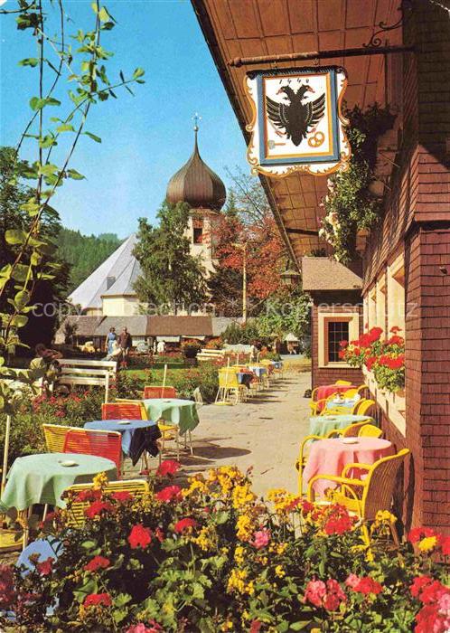 Hinterzarten Breisgau-Hochschwarzwald BW Hotel Adler mit Pfarrkirche