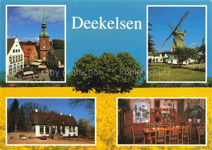 Deekelsen Kappeln Schlei Schleswig-Holstein Markt Kirche Windmuehle Restaurant G