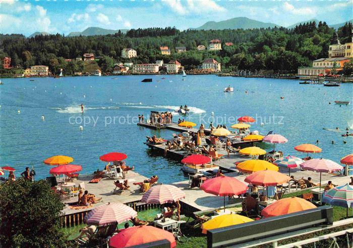 Velden  Woerthersee AT Badeleben und Wassersport