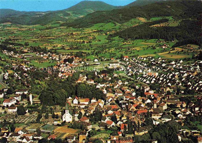 Zell am Harmersbach BW Fliegeraufnahme mit Unterharmersbach