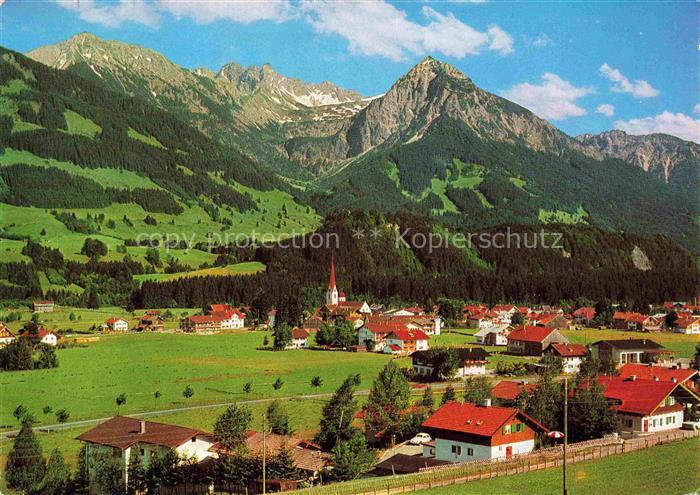Fischen Allgaeu mit Entschenkopf Nebelhorn und Rubihorn