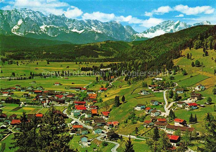 Wallgau Garmisch-Partenkirchen Bayern Panoramablick vom Barmer Eck