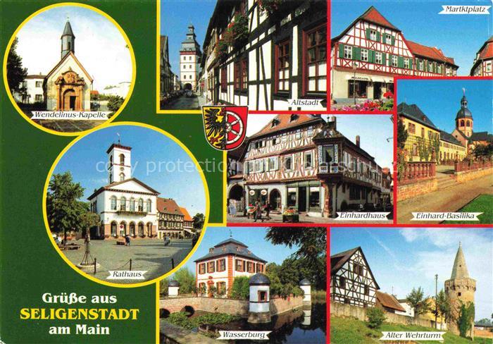 Seligenstadt Offenbach Hessen Wendelinus Kapelle Altstadt Marktplatz Rathaus Ein