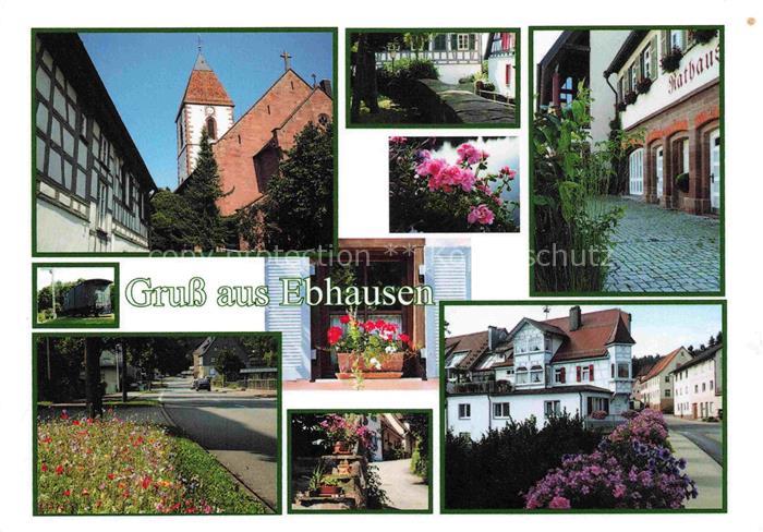 Ebhausen Calw BW Kirche Rathaus Ortsmotive