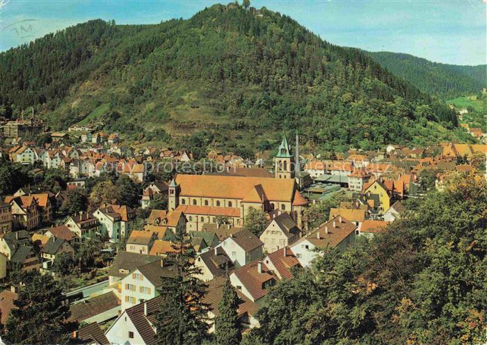 Schramberg BW Fuenftaelerstadt mit Blick zum Schlossberg