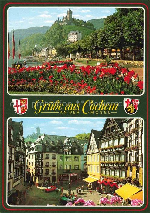 Cochem Kochem Mosel Buch Park Marktplatz