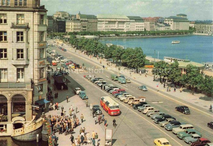 HAMBURG  CITY Jungfernstieg und Binnenalster