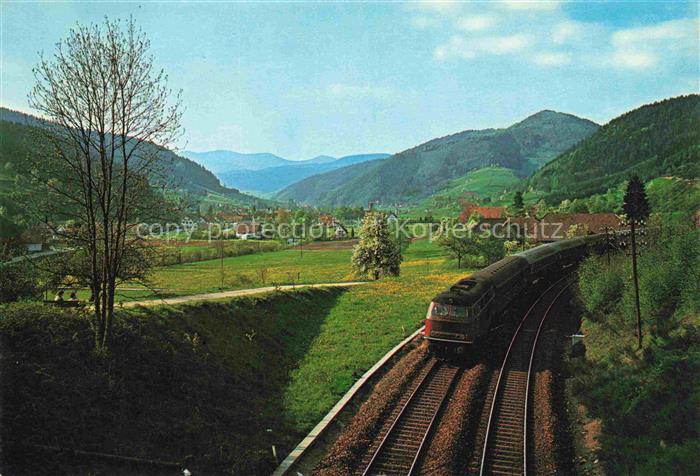 Gutach Schwarzwald Panorama Schwarzwaldbahn