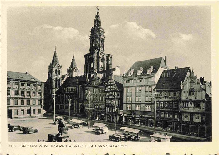 HEILBRONN Neckar Marktplatz und Kilianskirche
