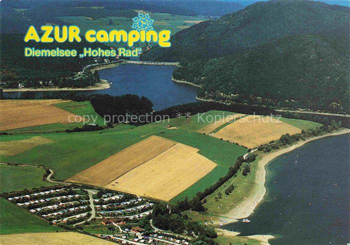 Heringhausen Diemelsee Waldeck Hessen AZUR Camping Diemelsee Hohes Rad Fliegerau