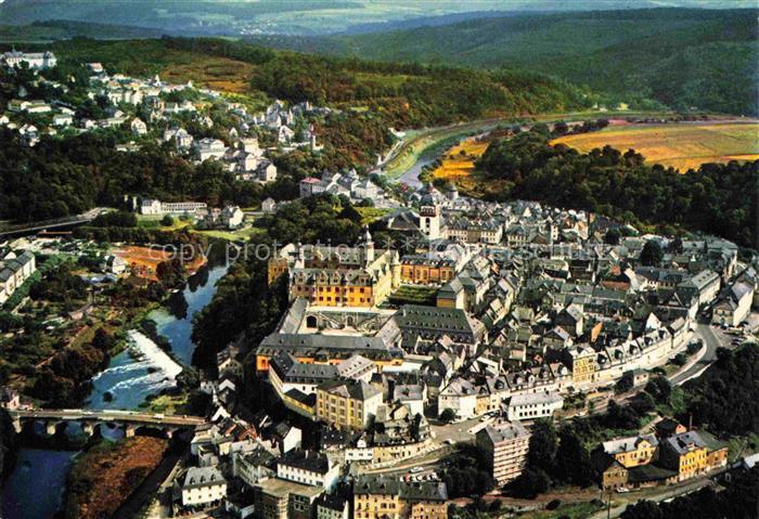 Weilburg Schlossbezirk und Altstadt Fliegeraufnahme