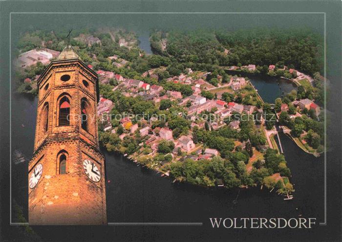 Woltersdorf Erkner Brandenburg Fliegeraufnahme Kirchturm