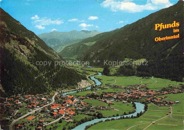 Stuben Pfunds Doppelort mit Kaunergrat Fliegeraufnahme