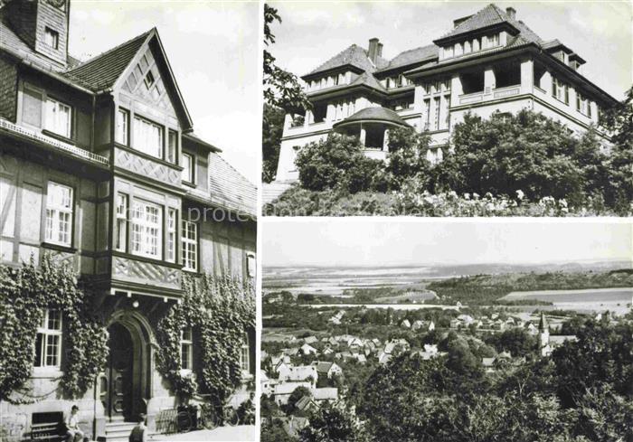 Gernrode Harz Rathaus Erholungsheim Stubenberg Panorama