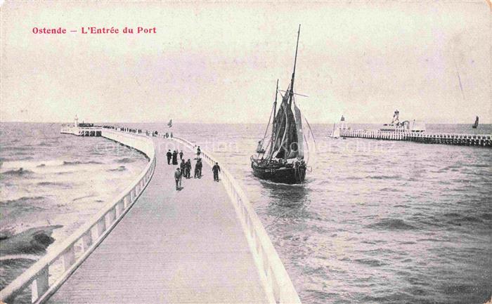 OSTENDE Oostende West-Vlaanderen Belgie Entree du Port
