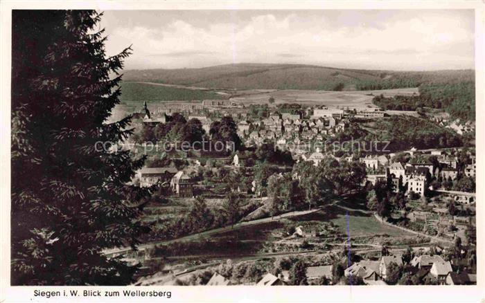 SIEGEN  Westfalen NRW Blick zum Wellersberg