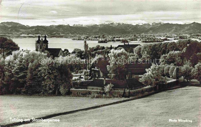 Tutzing Starnberger See Bayern Panorama