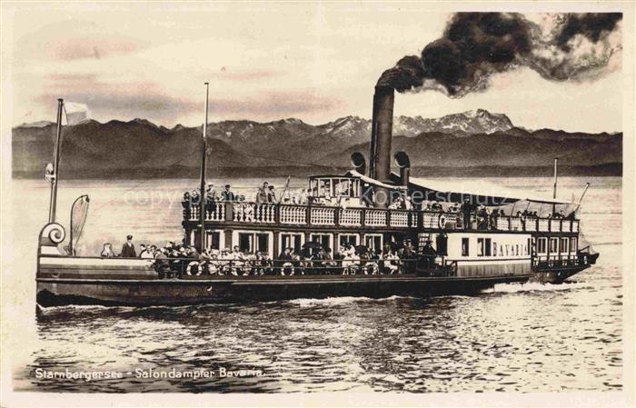 Starnbergersee Starnberg Bayern Salondampfer Bavaria