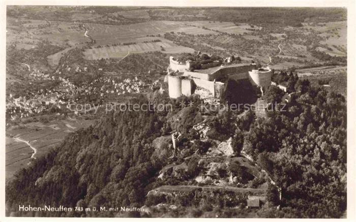 Hohen-Neuffen Burg Fliegeraufnahme