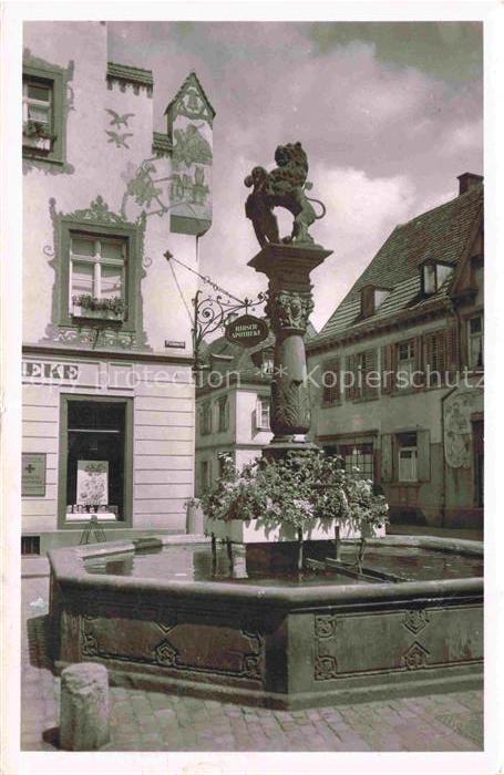 OFFENBURG Offenbourg Loewenbrunnen