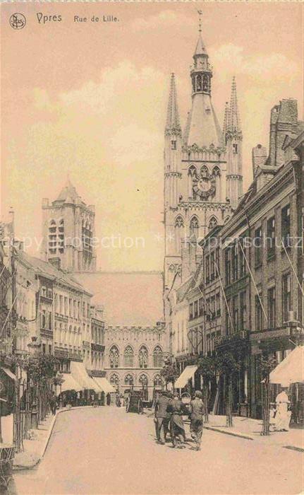 Ypres Ypern Ieper Belgie Rue de Lille