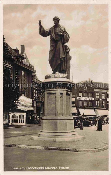 HAARLEM NL Standbeeld Laurens Koster