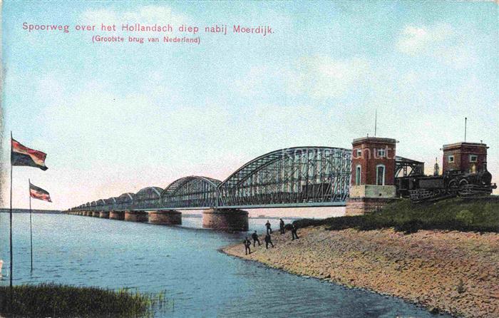 Spoorbrug NL Spoorweg over het Hollandsch diep nabij Moerdijk