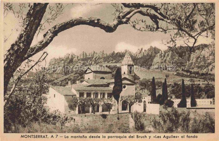 Montserrat Kloster BARCELONA Cataluna ES La monana desde la parroquia del Bruch