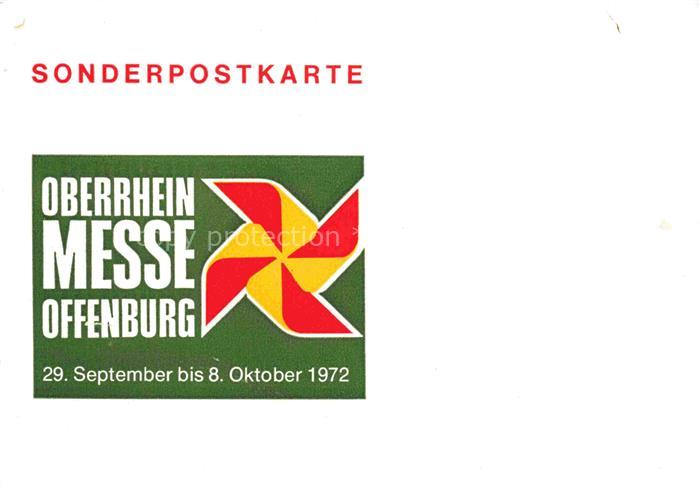 OFFENBURG Offenbourg Emblem der Oberrhein Messe 1972
