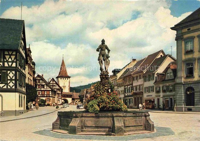 Gengenbach Marktplatz Brunnen