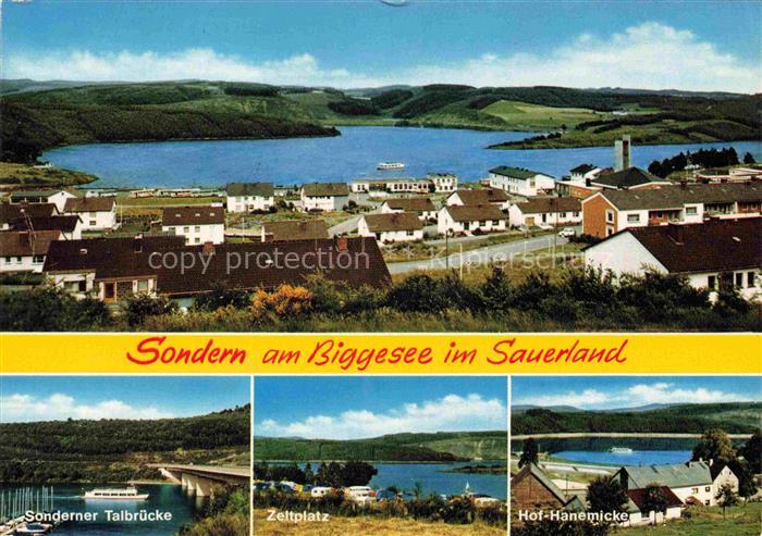 Sondern Olpe NRW Am Biggesee Sonderner Talbruecke Zeltplatz Hof Hanemicke