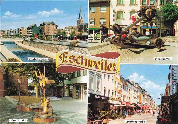 Eschweiler  Rheinland Indestrasse Am Markt Skulpturen Grabenstrasse