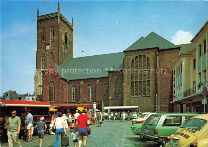 Eschweiler  Rheinland Markt und St Peter und Paul Kirche