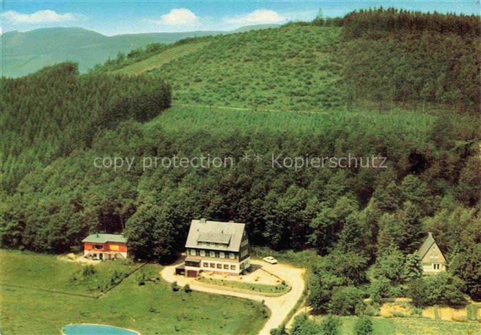 Fleckenberg Schmallenberg Hotel Waldhaus Rose Fliegeraufnahme