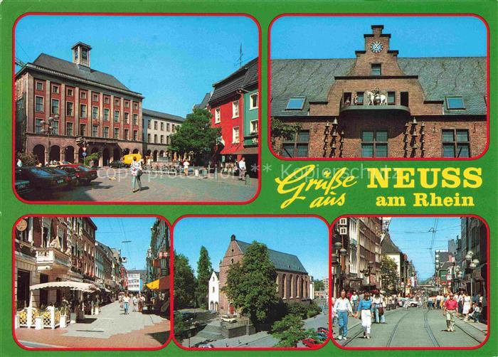 NEUss NRW Marktplatz Rathaus Fussgaengerzonen Kirche