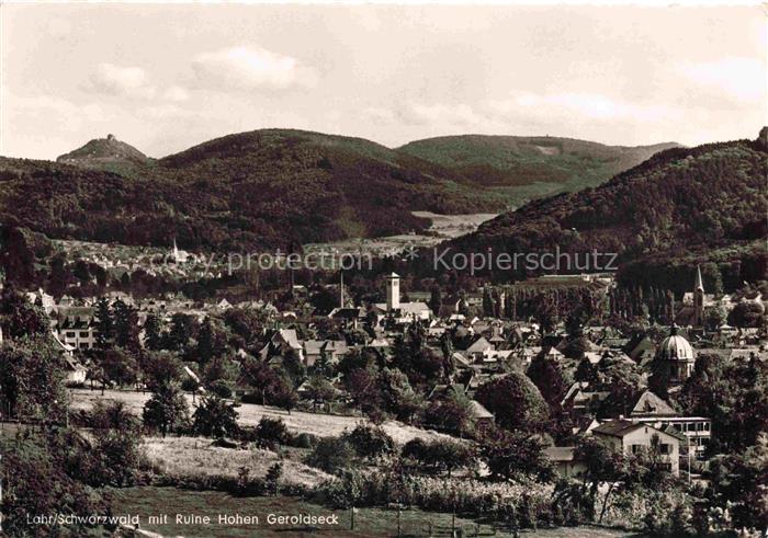 LAHR Baden mit Ruine Hohen Geroldseck