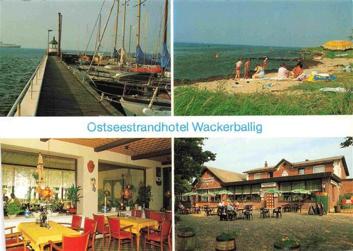 Wackerballig Gelting Schleswig-Holstein Mole Strand Ostseestrandhotel Wackerball